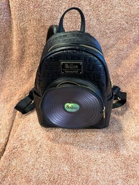 Loungefly x The Beatles Black Mini Backpack